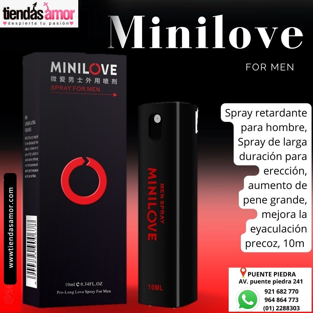 Gel Spray Retardante Masculino Larga Duracion Minilove 10ml